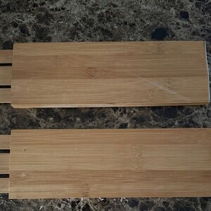 2 Bamboo Drawer Organizers